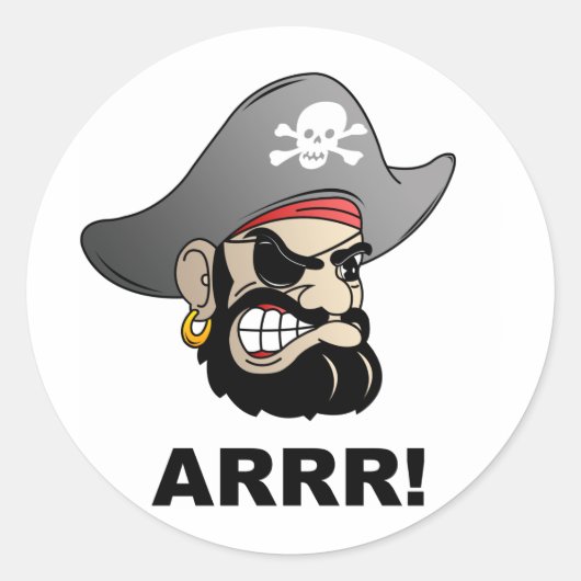 Sticker Rond Pirate (Devant)