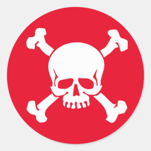 Sticker Rond Pirate