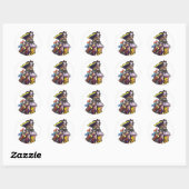 Sticker Rond Pirate (Feuille)