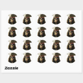 Sticker Rond Pirate (Feuille)