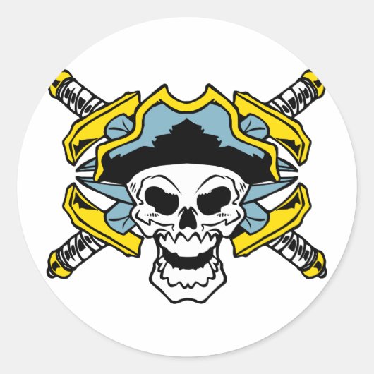 Sticker Rond Pirate (Devant)