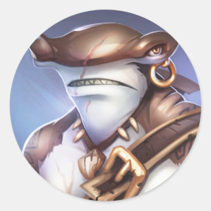 Sticker Rond Pirate101 Mordecai