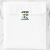 Sticker Rond Pirate Argh Blocs de construction briques Maître B (Sac)