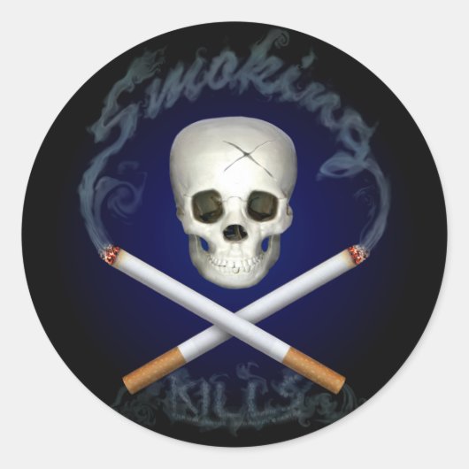Sticker Rond Pirate Avec Une Cause (Devant)