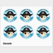 Sticker Rond Pirate Boy (Feuille)