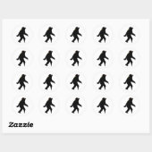 Sticker Rond Pirate Capitaine Sasquatch (Feuille)