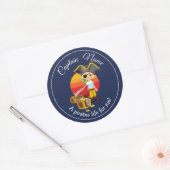 Sticker rond Pirate Classic Boy Party (Enveloppe)