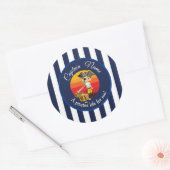 Sticker rond Pirate Classic Boy Party (Enveloppe)