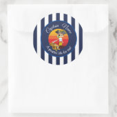 Sticker rond Pirate Classic Boy Party (Sac)