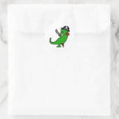 Sticker Rond Pirate Dinosaur (Sac)