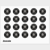 Sticker Rond Pirate et co-pirate (Feuille)