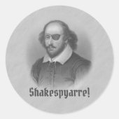 Sticker Rond Pirate Shakespeare (Devant)
