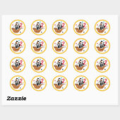 Sticker Rond Pirate Ship Pirate Trésor Anniversaire (Feuille)