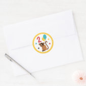 Sticker Rond Pirate Singe Pirate Trésor Anniversaire fête (Enveloppe)