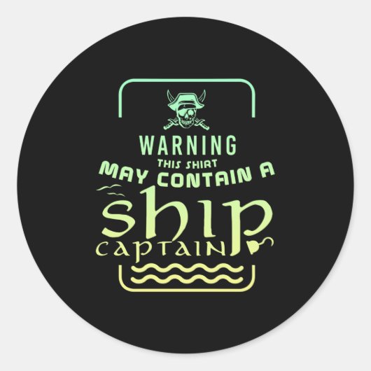 Sticker Rond Pirate Treasure Chest Sayings (Devant)