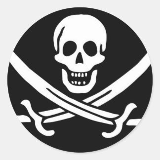 STICKER ROND PIRATES