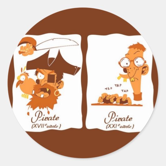 Sticker Rond Pirates (Devant)