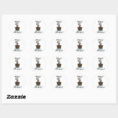 Sticker Rond Pirates Ahoy Matey (Feuille)