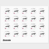 Sticker Rond Pirates Rock (Feuille)