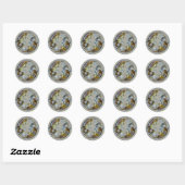 Sticker Rond Pisces Venice (Feuille)