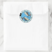 Sticker Rond pisces zodiac (Sac)