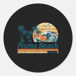 Sticker Rond Pismo Beach Group Correspondance Famille Vacances