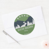 Sticker Rond Piste Benton MacKaye (Enveloppe)
