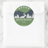 Sticker Rond Piste Benton MacKaye (Sac)