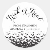 Sticker Rond Piste client ou traitement Halloween (Devant)