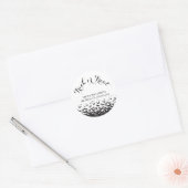 Sticker Rond Piste client ou traitement Halloween (Enveloppe)