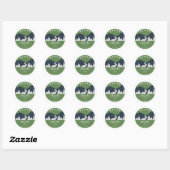 Sticker Rond Piste Custis (Feuille)