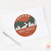 Sticker Rond Piste de Nez Perce (Enveloppe)