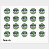 Sticker Rond Piste de Nez Perce (Feuille)