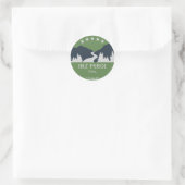 Sticker Rond Piste de Nez Perce (Sac)