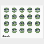 Sticker Rond Piste Kokopelli (Feuille)