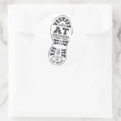 Sticker Rond Piste Pittoresque nationale des Appalaches (Sac)