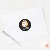Sticker Rond Pistolet à hamster amusant pour jambon (Enveloppe)