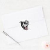 Sticker Rond Pit Bull Big Dot (Enveloppe)