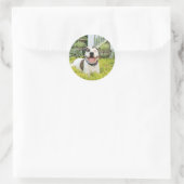 Sticker Rond Pit Bull T-Bone (Sac)