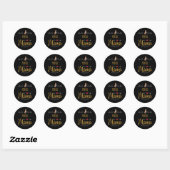 Sticker Rond Pitbull aime maman tant (Feuille)