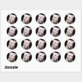 Sticker Rond Pitbull Lover (Feuille)