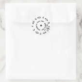 Sticker Rond Pitchpipe blanc (Sac)