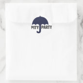 Sticker Rond Pity Party (Sac)