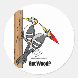 Sticker Rond piverts boinking, accouplement de piverts