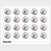 Sticker Rond Pivoine de l'Aube (Feuille)