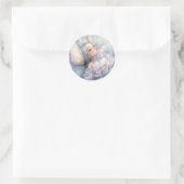 Sticker Rond Pivoine de l'Aube (Sac)