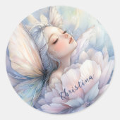 Sticker Rond Pivoine de l'Aube (Devant)