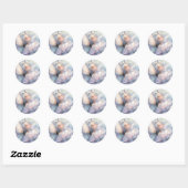 Sticker Rond Pivoine de l'Aube (Feuille)