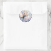 Sticker Rond Pivoine de l'Aube (Sac)
