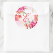 Sticker Rond PixDezine aquarelle peut fleur/do-it-yourself coul (Sac)